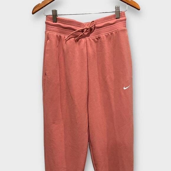 Nike Dri-FIT One Women's High-Waisted 7/8 French Terry Joggers Size Small - Picture 4 of 7